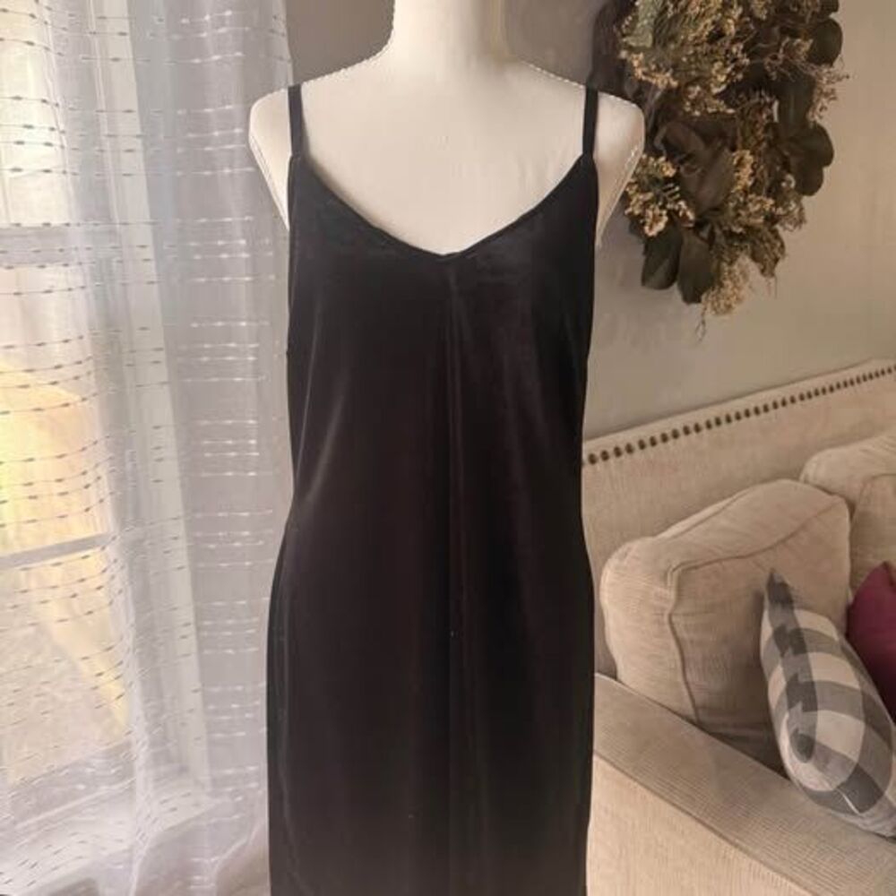 Sanctuary black velvet velour minidress dark fairy whimsigoth concert date night